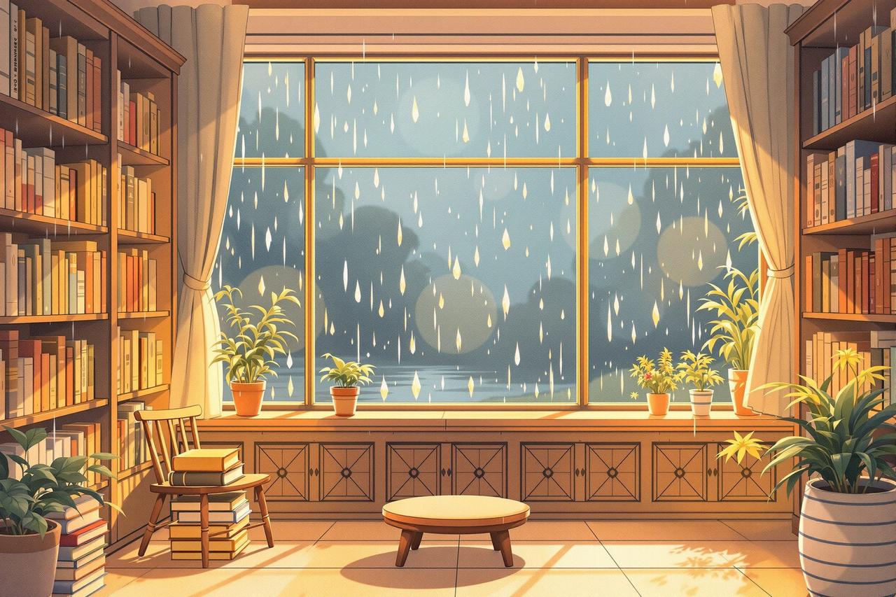 雨天的图书馆 - pp短剧视频作品